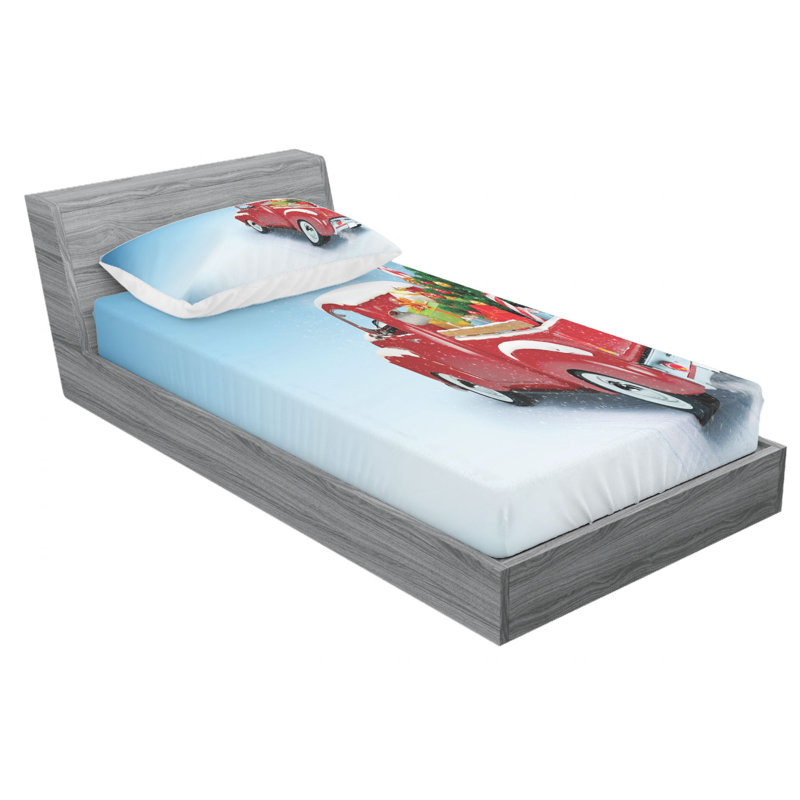 Microfiber Sheet Set, Twin Sheet Set with Fitted Sheet