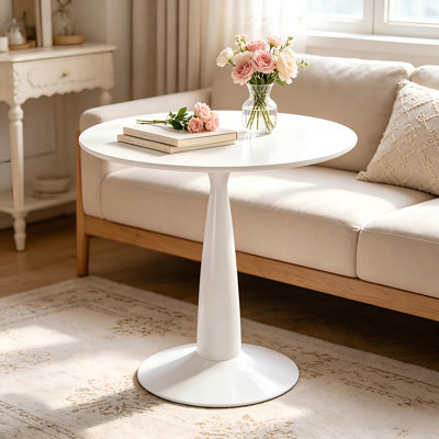 31.5-Inch Modern Style Pedestal Table, Multi-Functional Dining Table, Large Coffee Table, Side Table For Living Room, Kitchen, Office
