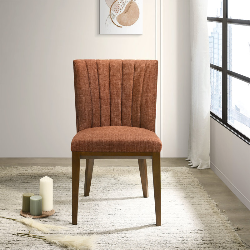 Chaise d'appoint Keyonn, Orange