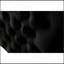 Causeuse en velours noir 53 po avec 2 coussins Bayberry