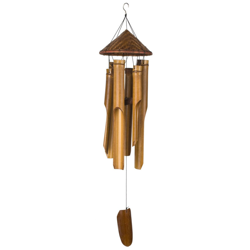 Carillon tissé en bambou