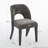 chenille dining chair features a hollowed-out backrest design Set of 2-1828485264