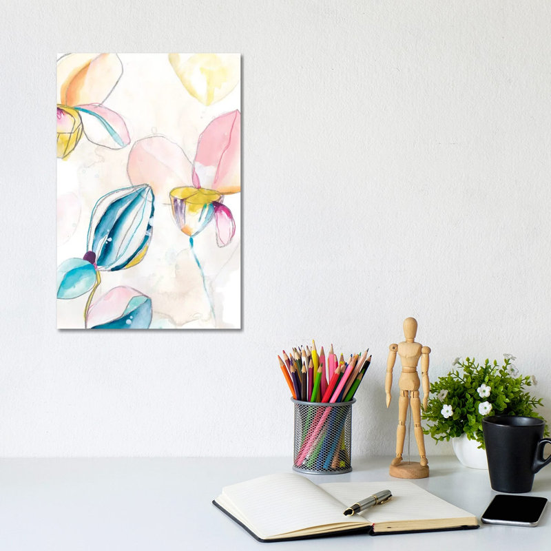 Garden Splash I by June Erica Vess - Wrapped Canvas Gallery-Wrapped Canvas Giclée, 30.48cm H x 20.32cm W