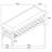 Kahn Upholstered Rectangular Bench with Shelf White