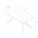 Muhsina Cross Leg Rectangular Dining Table (72in / 1830mm)