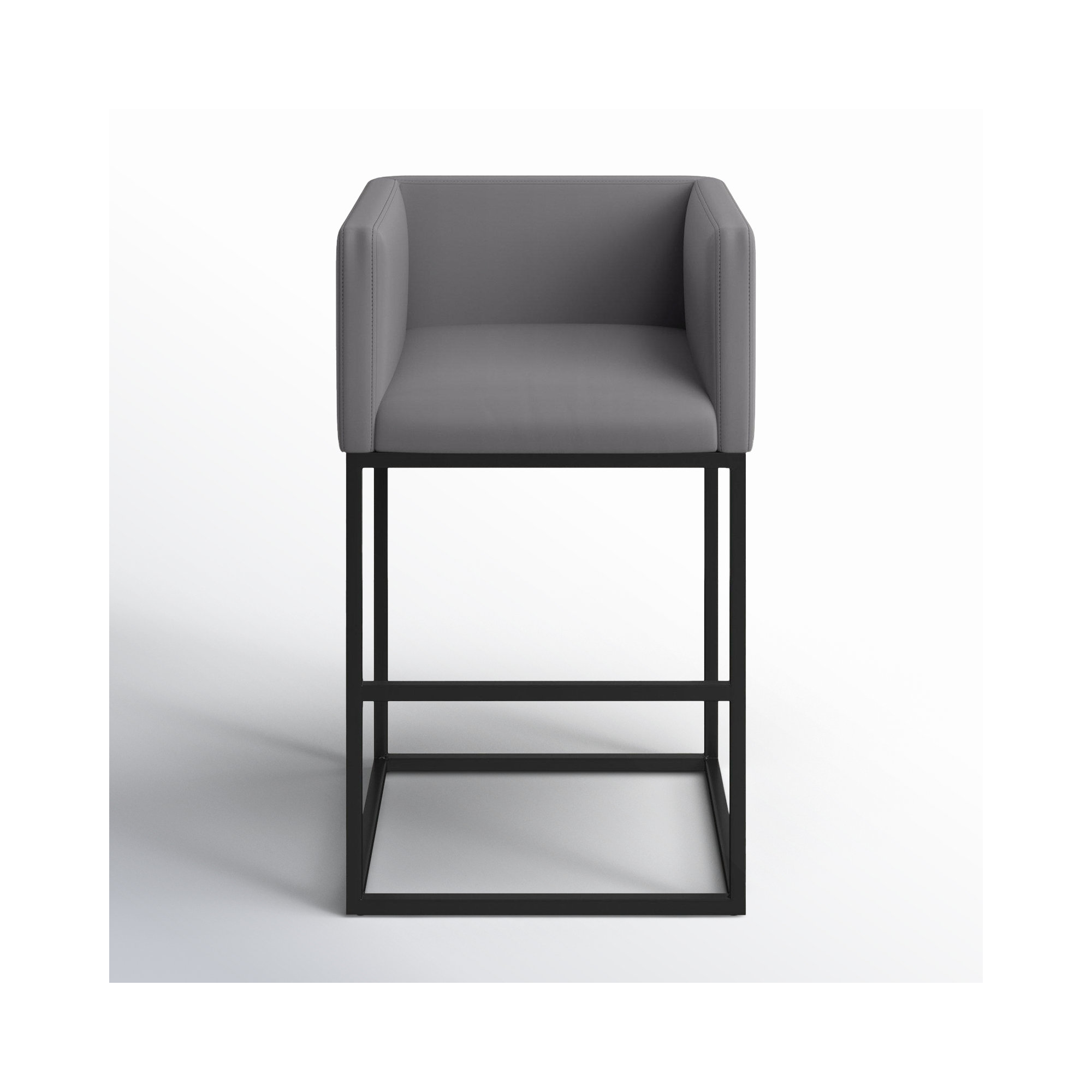  Bar & Counter Stool, Bar Stool (29" Seat Height), Gray