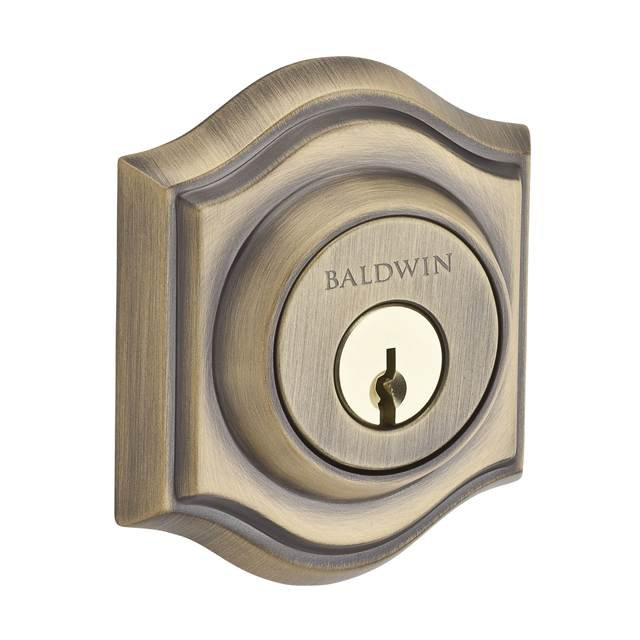 Traditional Arch Double Cylinder Deadbolt, Polished Chrome, Keyed Different, Yes