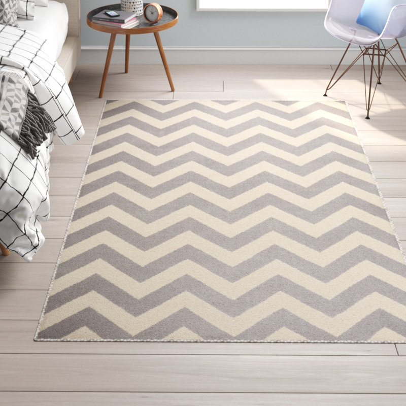 Cheney Chevron Indoor Rug, Rectangle 6'6" x 9'6"