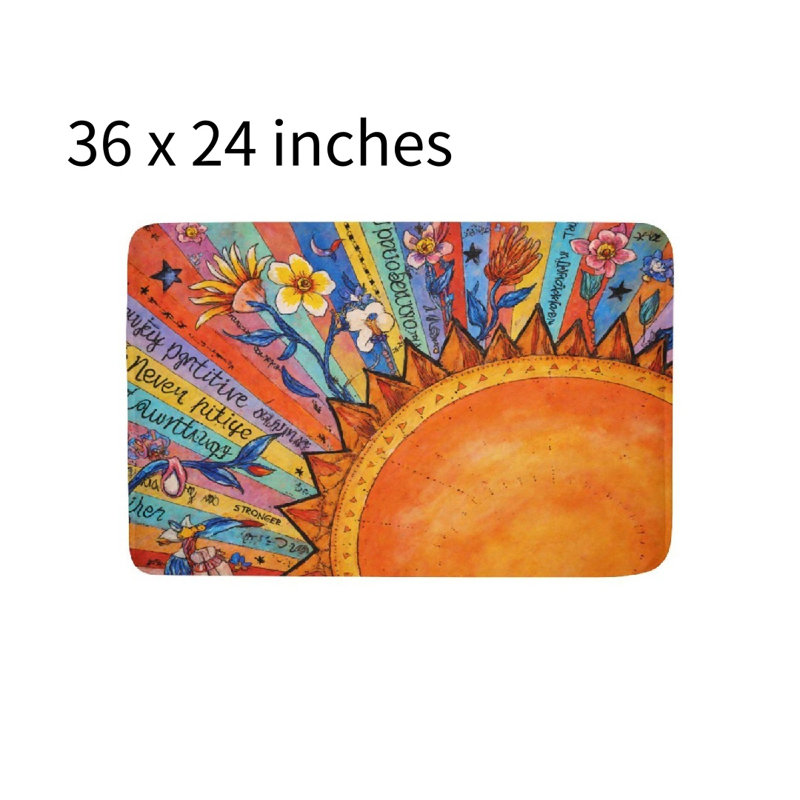Tapis pour salle de bain Vibrant Sun