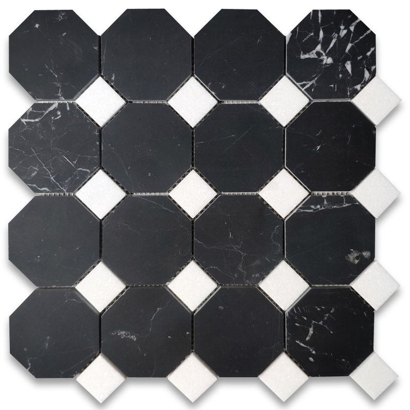 Carrelage mosaïque en marbre et octogone