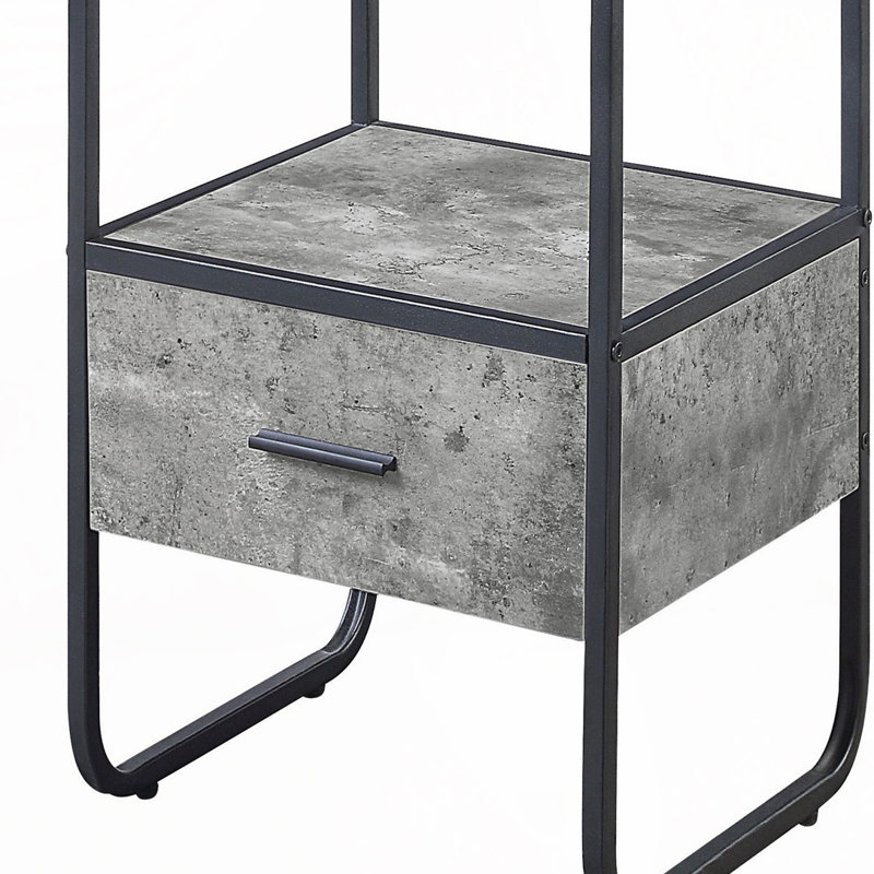 2-shelf Side Pier with 1 Drawer