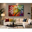 «Rainbow Blossoms», reproduction d'art sur toile-130622633