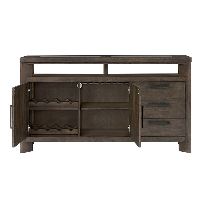 Buffet 35,98 po Ashal, Chêne foncé