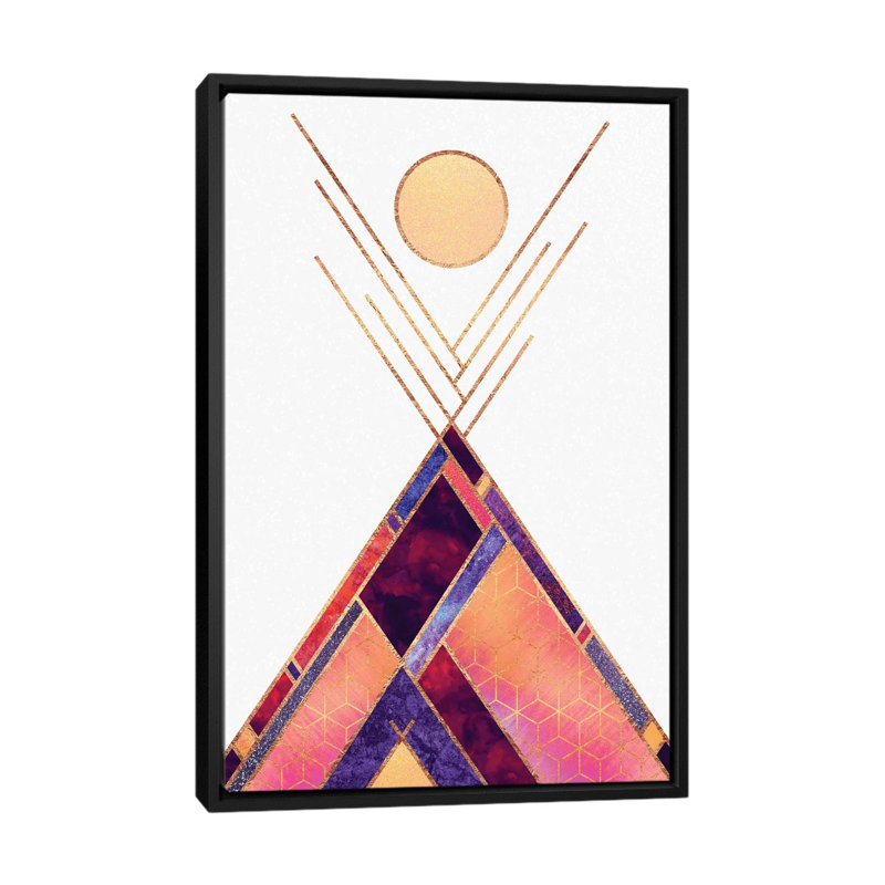 « tipi mountain », impression sur toile tendue, H 26 po x l 18 po x P 1,5 po, Toile tendue, Pas de tapis