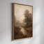 «Soft Misty Riverbank with Autumn Trees», reproduction d'art encadrée-1065388202-1065388181