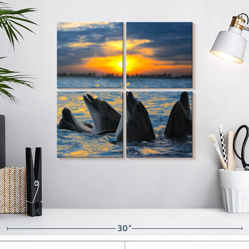 Brampt Grand Cayman Dolphins, 18'' H x 18'' W