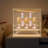 5 Tier Acrylic Wood Display Case With Light
