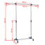 Hinds Adjustable Rolling Clothing Rack