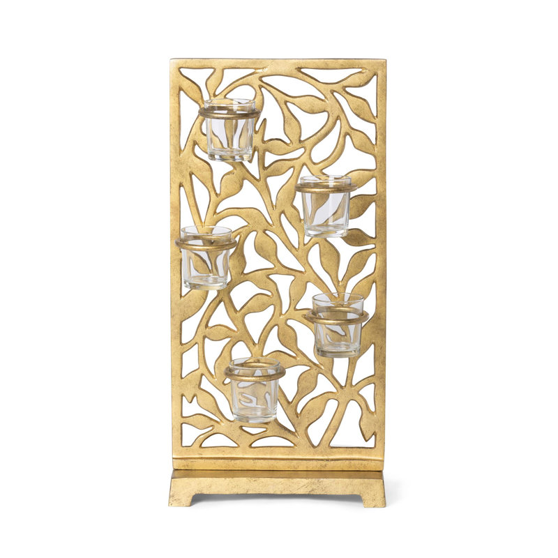 Bougeoir de table en verre
