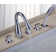 Contemporary/Modern Triple Handle Deck Mounted Roman Tub Faucet with Diverter and Handshower