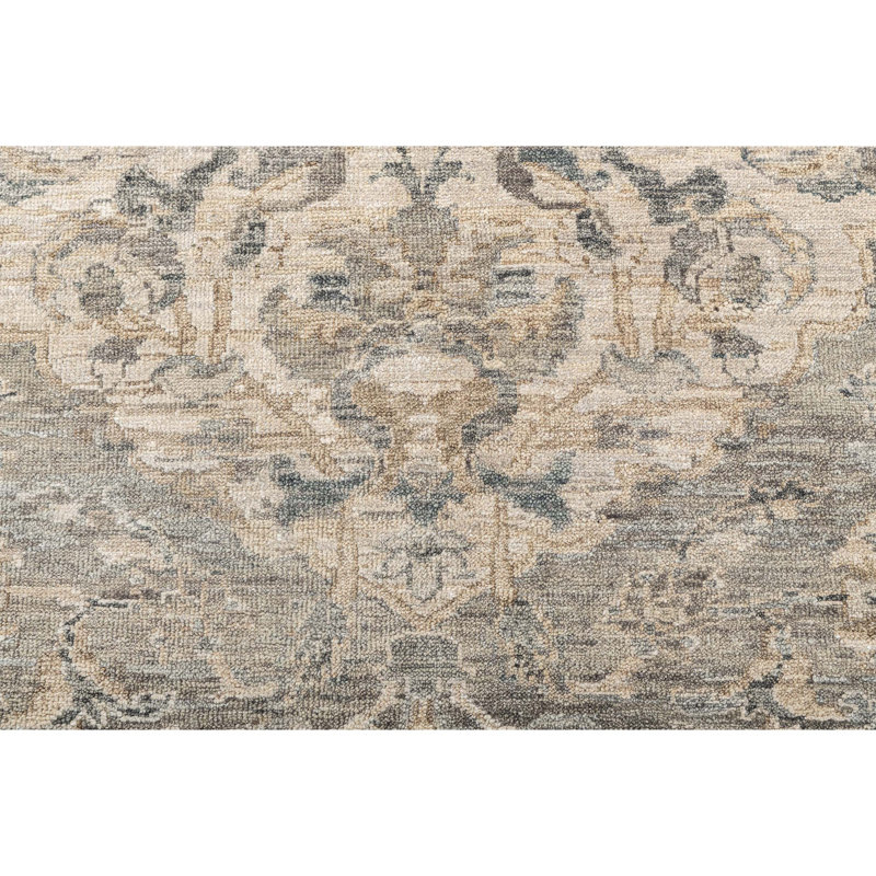Handmade Silk and Wool Oriental Area Rug, Round 8'