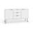 Dufresne Large White Sideboard, 2 Doors and 3 Drawers, Industrial Design