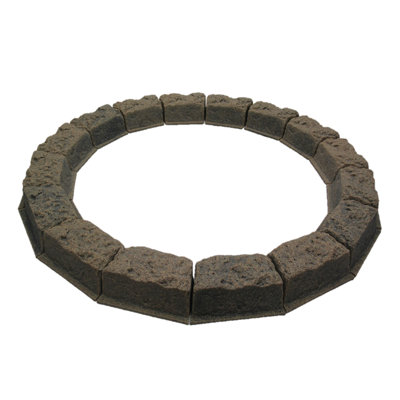 144" L x 5" W x 4" H Lawn Edging Artificial Stone