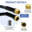 Tuyau d'arrosage de 50 pi, boyau d'arrosage flexible et flexible Kink Flex