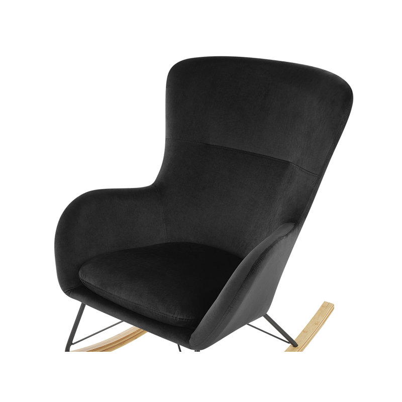 Pandora Upholstered Rocking Chair, Black