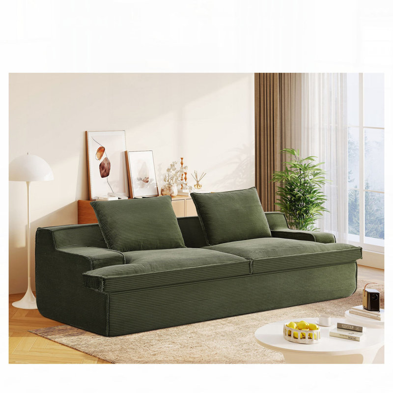 Canapé surdimensionné en mousse à compression Boneless, Vert