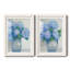 «Blue Hydrangeas in Vase I», ensemble de 2 reproductions d'art-1851520512-1856462723-1856462726