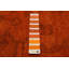 Tapis orange noué à la main de conception unique 8 pi 9 po x 12 pi 4 po