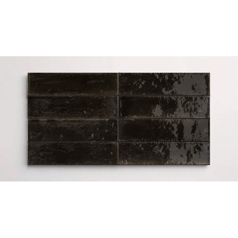 Flatiron 2 3/8" x 9 7/16" Glossy, Nero
