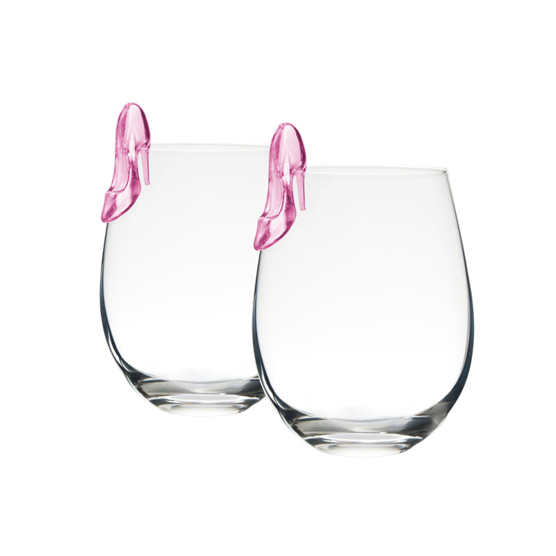 Verre à vin sans pied Runway, ensemble de 2
