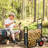  Portable Iron Firewood Cart - Large Capacity With Durable Design And Easy Assembly For Home Storage