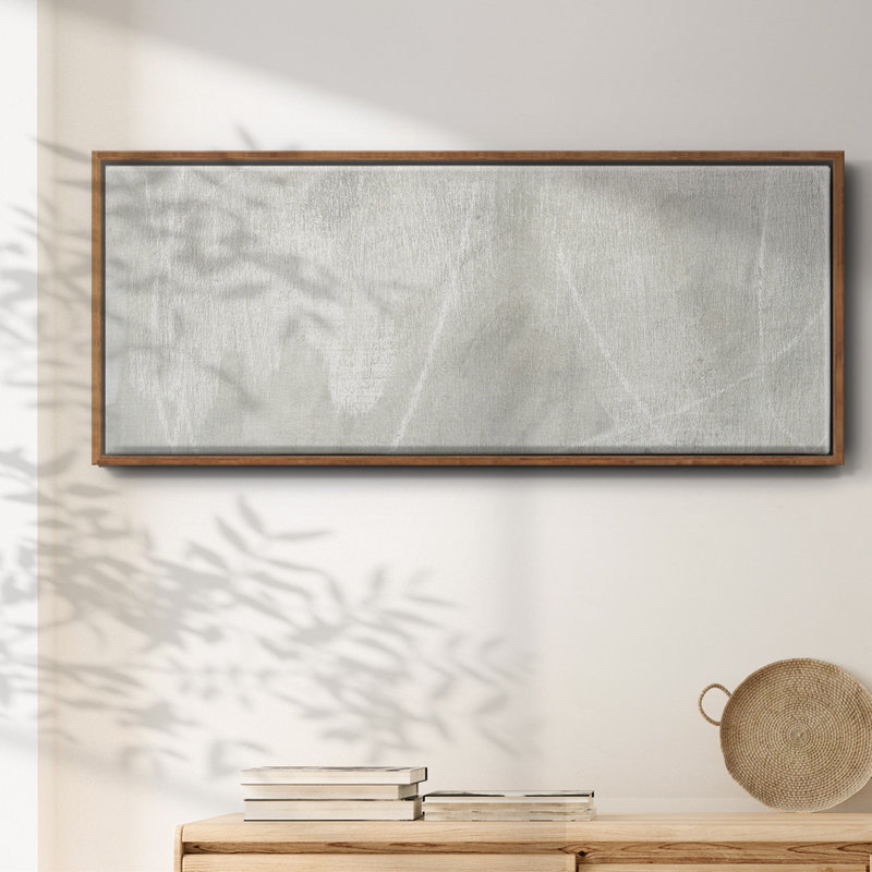 Stone Shadows II, toile encadrée de qualité supérieure - prête à être accrochée, Toile avec cadre noyer