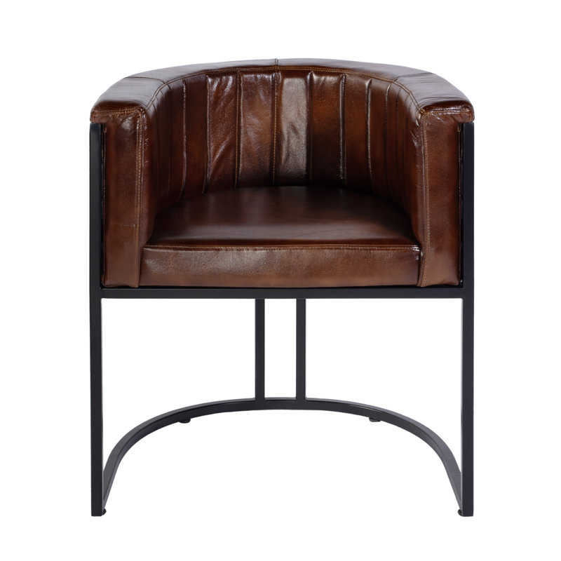 Fauteuil d'appoint en cuir Rockford