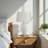 Nada Ceramic Table Lamp with Ivory and Cream Shade, 25.71'' H X 15.88'' W X 15.77'' D