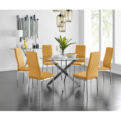 Eubanks Dining Set with 6 Chairs