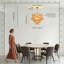 Luminaire suspendu en verre ambré Artisanal - élégance Mid-Century rétro avec détails dorés-1273539007-1262329802-1262329800