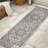Nate Boho Medallion Textured Weave Gray/Black Indoor/Outdoor Rug-1970437785