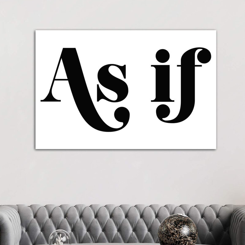 As If - Wrapped Canvas Print, 152.5 cm H x 101.5 cm W