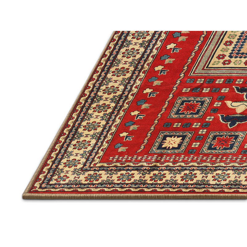 Tapis rouge à motif sud-ouest, Rectangle 5 pi x 7 pi