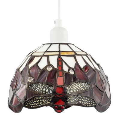14cm H Glass Dome Pendant Shade ( Screw On )