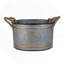 Ensemble de 3 pots décoratifs en métal Huxley