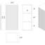 Bathroom Floating Side Cabinet, Wall-Mounted Storage Cabinet For Small Spaces, Pre-Assembled