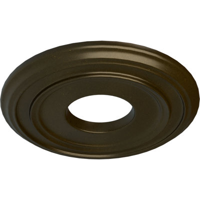 Médaillon de plafond H 12,375 po x l 12,375 po x P 1,125 po