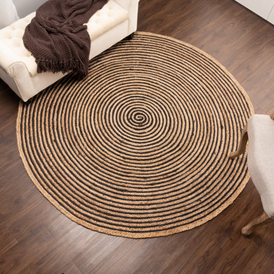 Tapis d'intérieur en jute tressé à la main Onley