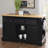 Clemente Solid Wood Kitchen Island with Granite and Manufactured Wood Top-977042122