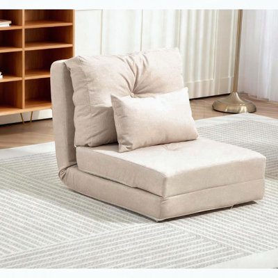 Chaise de plancher, chaise pliante rembourrée avec dossier réglable